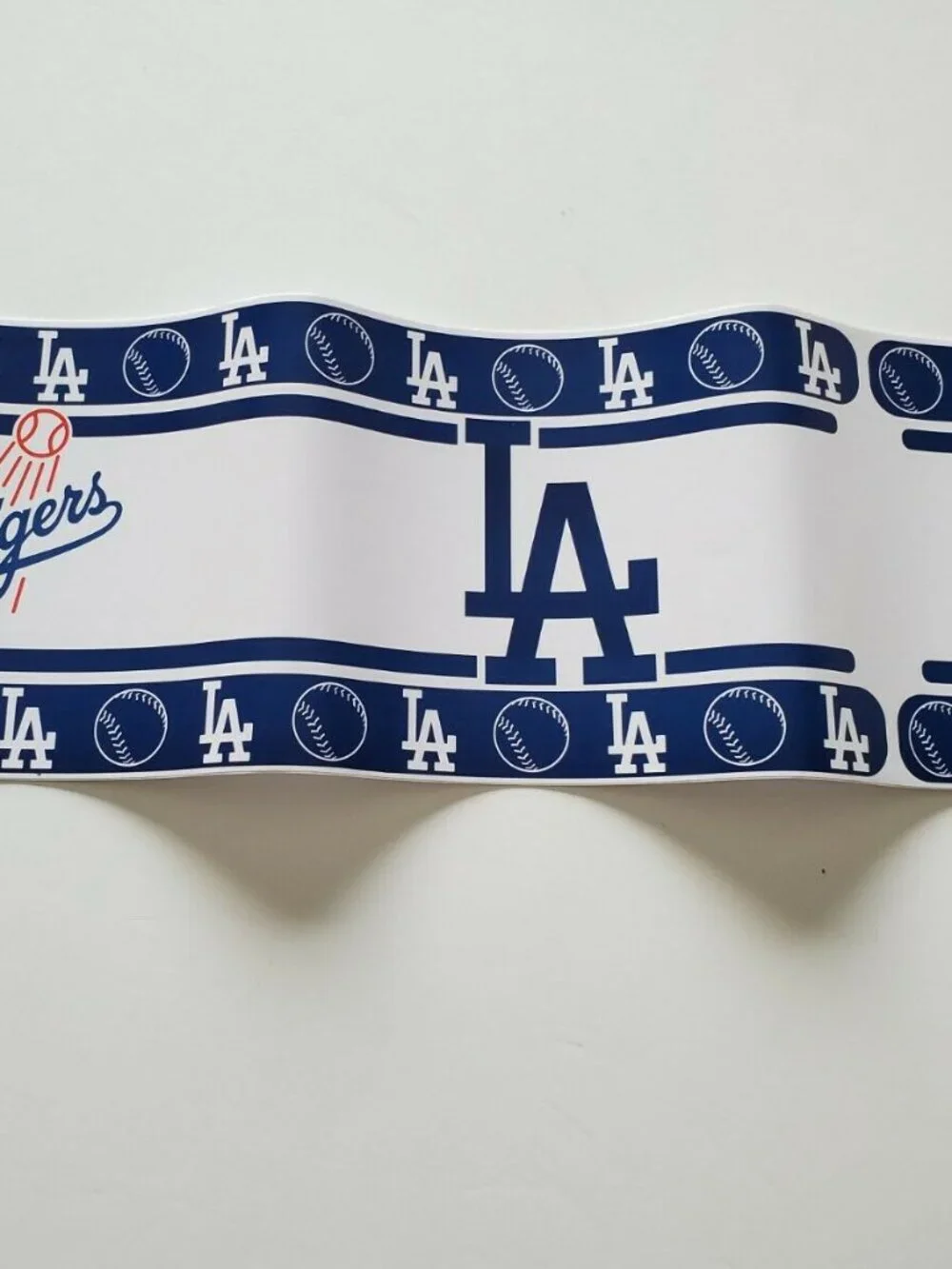 LOS ANGELES DODGERS MLB PEEL & STICK WALLPAPER BORDER. NEW